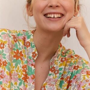 Floral Print Women's Pajama Top